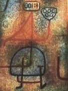 Paul Klee The handsome tradgardsarbeterskan oil on canvas